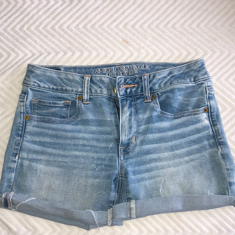 Denim High Waisted Shorts